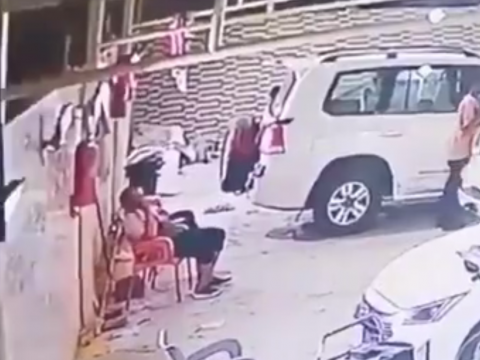交通事故が発生する直前の動画