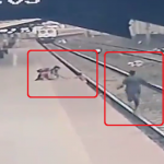 【海外ニュース】間一髪。駅のホームから転落した子供を鉄道員が救出！動画が公開